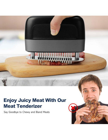 Ablandador de Carne CheerKeep 48 Agujas Acero Inoxidable