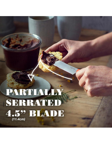 Cuchillo de Desayuno Opinel 21 cm Acero Inoxidable Natural