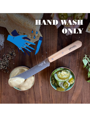 Cuchillo de Desayuno Opinel 21 cm Acero Inoxidable Natural