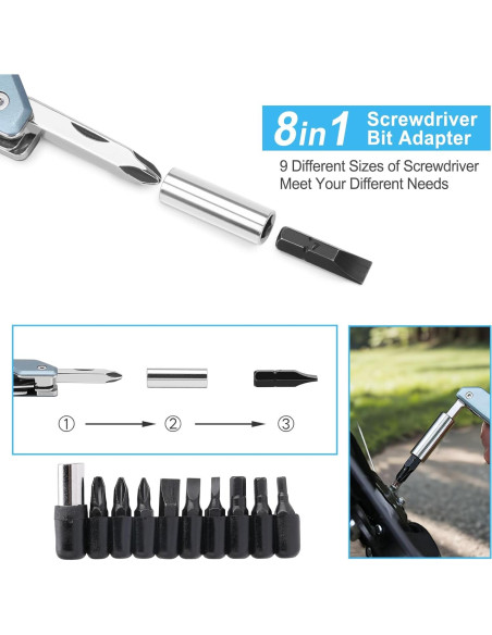 NexTool W2 Herramienta Multiusos 8 en 1 con Llave Ajustable NexTool W2 Herramienta Multiusos 8 en 1 con Llave Ajustable