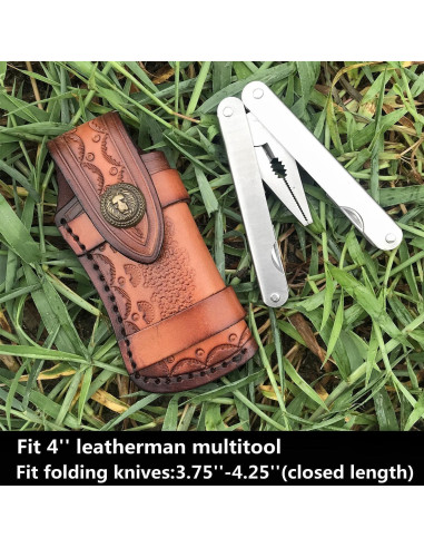 Funda de Cuchillo de Cuero COHOMELARS 10.8 cm Marrón EDC