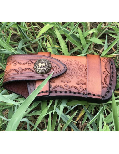 Funda de Cuchillo de Cuero COHOMELARS 10.8 cm Marrón EDC