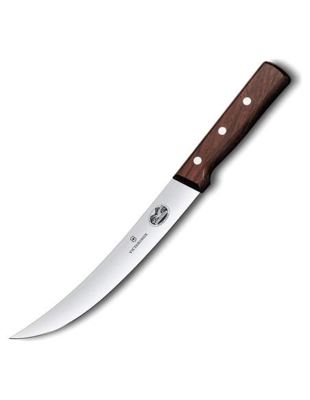 Cuchillo de Romper Curvado Victorinox 20 cm Mango Madera Cuchillo de Romper Curvado Victorinox 20 cm Mango Madera