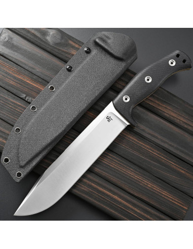 Cuchillo Fijo Sitivien ST12 Plus Acero Sleipner 34.1 cm Plata