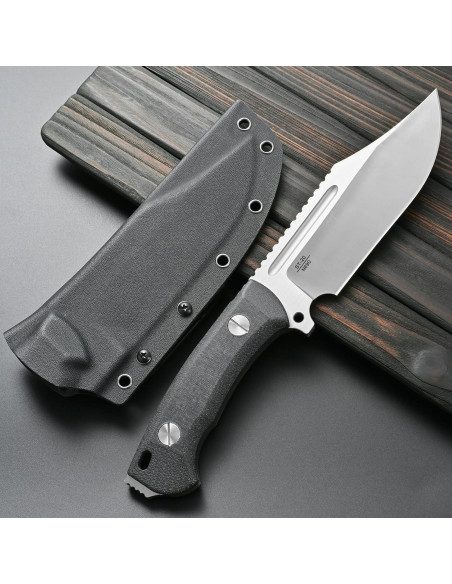 Cuchillo Fijo Sitivien ST20 Acero N690 8mm Mango G10 Plata Cuchillo Fijo Sitivien ST20 Acero N690 8mm Mango G10 Plata