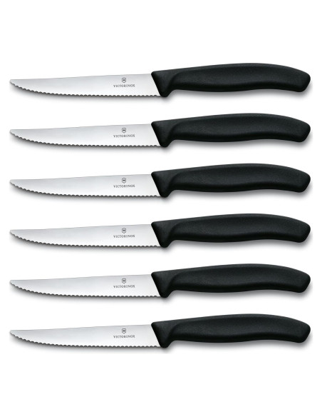 Set de 6 Cuchillos de Carne Victorinox Swiss Classic - Acero Inoxidable Ergonómico Set de 6 Cuchillos de Carne Victorinox Swiss Classic - Acero Inoxidable Ergonómico