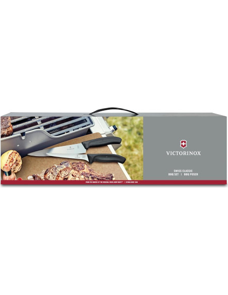 Set de Utensilios de BBQ Victorinox 7 Piezas Acero Inoxidable Set de Utensilios de BBQ Victorinox 7 Piezas Acero Inoxidable