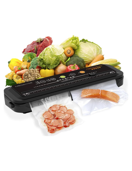 Sellador al Vacío MEGAWISE ZG3X Automático 120W Negro Sellador al Vacío MEGAWISE ZG3X Automático 120W Negro