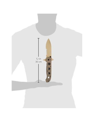 Cuchillo Plegable CRKT M21-14DSFG Tan Desértico 101 mm