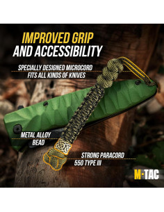 Cuerda Táctica Paracord M-Tac para Cuchillos - Oliva 2