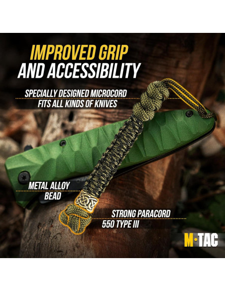 Cuerda Táctica Paracord M-Tac para Cuchillos - Oliva Cuerda Táctica Paracord M-Tac para Cuchillos - Oliva