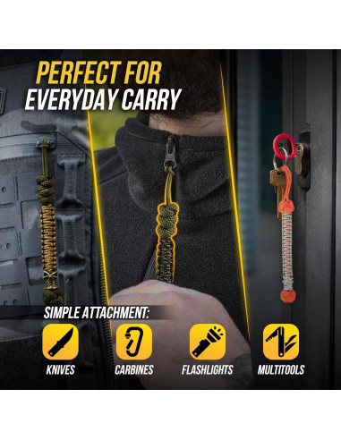Cuerda Táctica Paracord M-Tac para Cuchillos - Oliva
