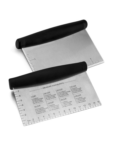 Raspador de Masa Acero Inoxidable HaSteeL Juego de 2