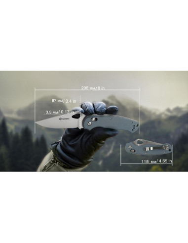 Cuchillo Plegable Ganzo Firebird G729-GY Acero Inoxidable 440C