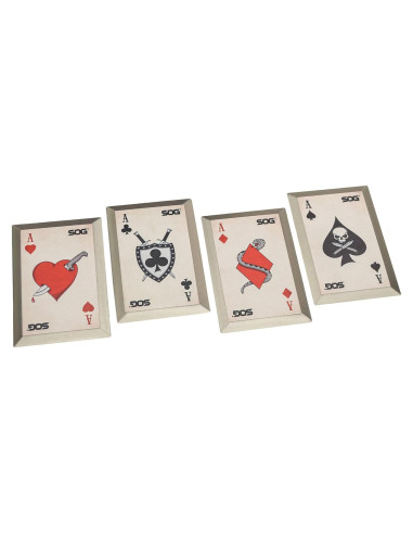Cuchillos de Lanzamiento SOG Cartas de Muerte 15.24cm