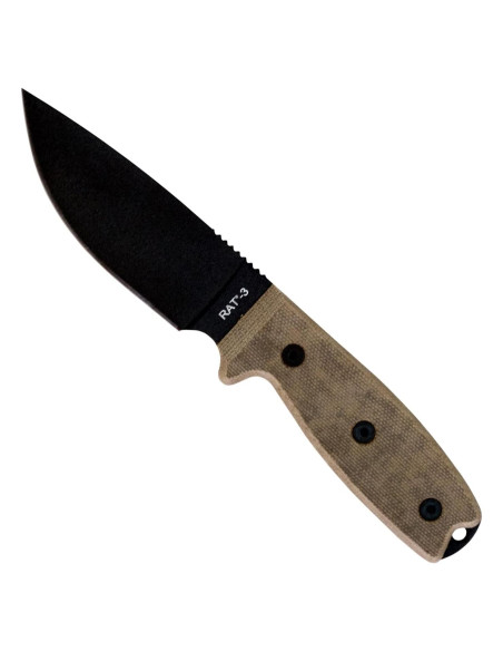 Cuchillo Ontario Knife Company 8665 Rat-3 con Funda Negra Cuchillo Ontario Knife Company 8665 Rat-3 con Funda Negra