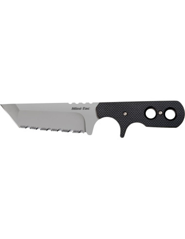 Cuchillo Táctico Cold Steel Mini Tac AUS8A Filo Serrado 3"