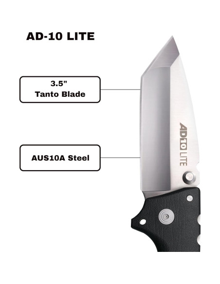 Cuchillo Plegable Cold Steel AD-10 Lite 8.9 cm AUS10A GFN Cuchillo Plegable Cold Steel AD-10 Lite 8.9 cm AUS10A GFN