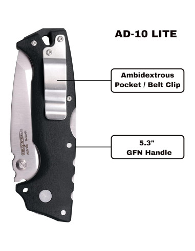 Cuchillo Plegable Cold Steel AD-10 Lite 8.9 cm AUS10A GFN