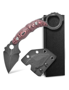 Cuchillo Fijo Ccanku D2 con Mango G10 14 cm Púrpura