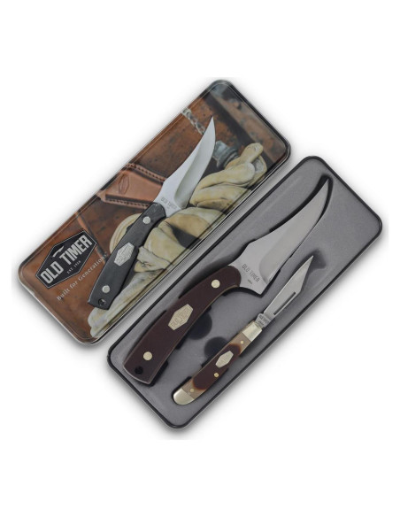 Juego de cuchillos Schrade Old Timer 152OT y Pal Folder - Lata premium Juego de cuchillos Schrade Old Timer 152OT y Pal Folder - Lata premium