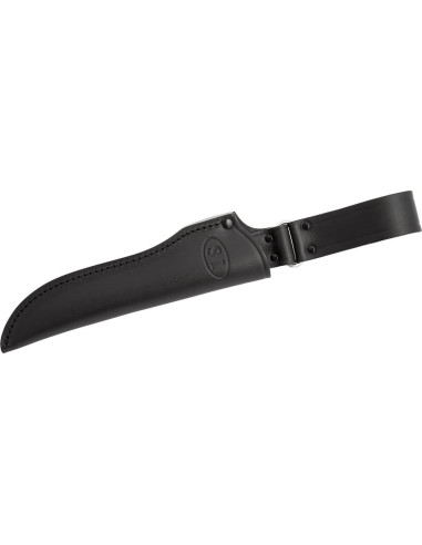 Cuchillo de hoja fija Fllkniven S1 con funda de cuero 24.68 cm