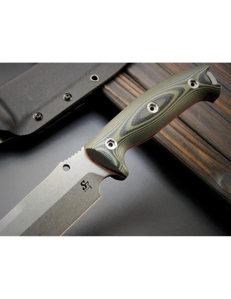 Cuchillo Fijo Sitivien ST11 DC53 Acero 17.4cm Mango G10 Plata Cuchillo Fijo Sitivien ST11 DC53 Acero 17.4cm Mango G10 Plata