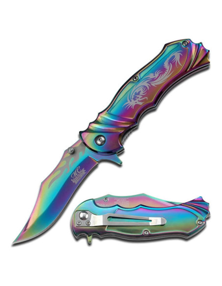 Cuchillo Plegable MASTER USA MC-A003RB Arcoíris 11.43 cm Cuchillo Plegable MASTER USA MC-A003RB Arcoíris 11.43 cm