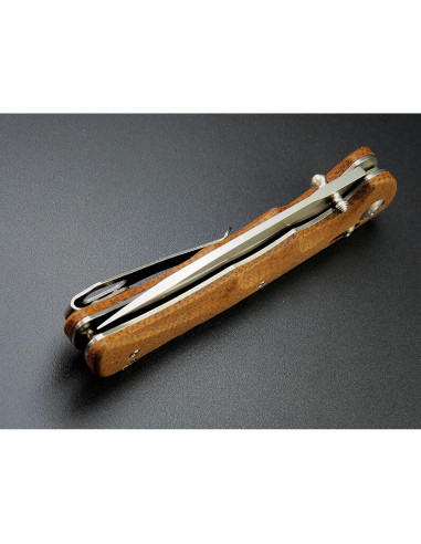 Cuchillo Plegable Sitivien ST110 D2 Micarta 21.3cm Marrón