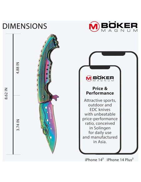 Cuchillo Plegable Boker Magnum 01LG318 Arcoíris 8.25 cm Cuchillo Plegable Boker Magnum 01LG318 Arcoíris 8.25 cm