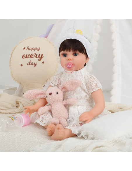 Muñeca Reborn Kdudgso Lucy 22" Realista con Kit de Alimentación Muñeca Reborn Kdudgso Lucy 22" Realista con Kit de Alimentación