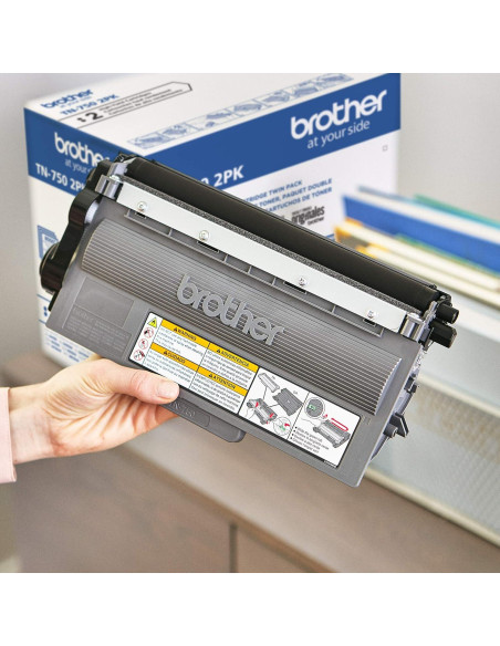 Cartucho de Tóner Negro Brother TN750 Paquete Doble 8000 Páginas Cartucho de Tóner Negro Brother TN750 Paquete Doble 8000 Páginas