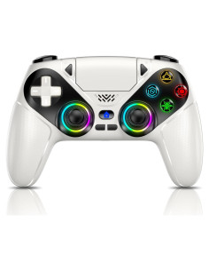 Controlador Inalámbrico Gamrombo para PS5 y PC - Blanco