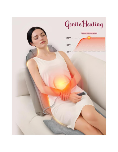 Masajeador de Espalda Shiatsu THERAZZAGGE TZ-2208 con Calor