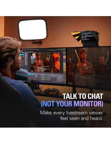 Elgato Teleprompter Premium con Montaje en Poste Ajustable 55-125cm
