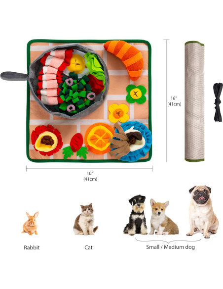 Alfombra Snuffle Mewoo Pequeña para Perros - Alimentación Lenta Alfombra Snuffle Mewoo Pequeña para Perros - Alimentación Lenta