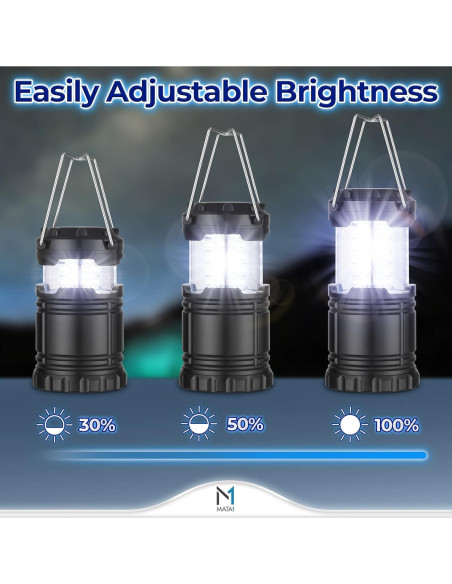 Lámpara LED de Camping Mata1 Plegable 180 Lúmenes 50h Lámpara LED de Camping Mata1 Plegable 180 Lúmenes 50h