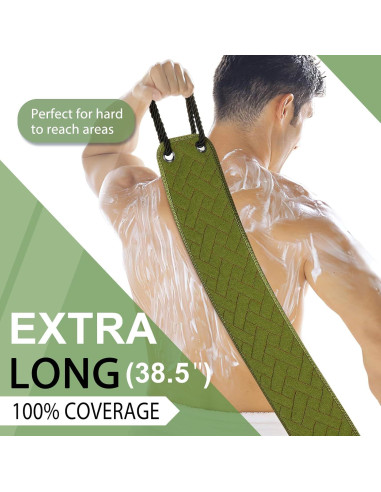 Esfregador de Espalda Exfoliante Eaxun 97,79 cm Doble Cara