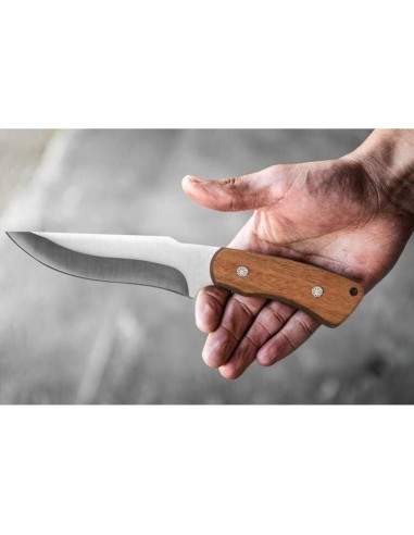 Cuchillo de Caza Esie Houzie 21.8cm Acero al Carbono Mango Madera
