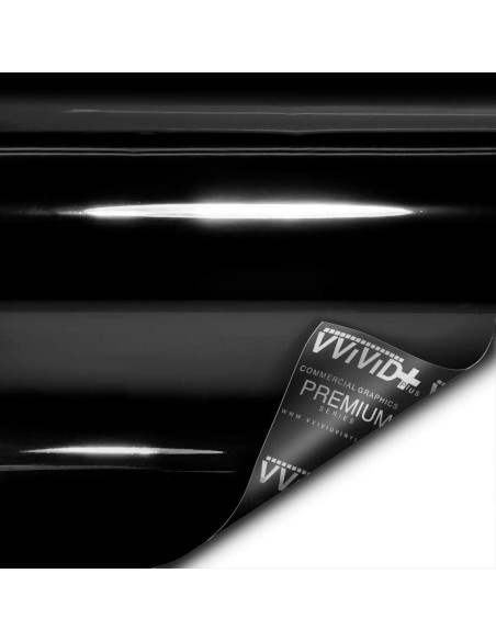 Vinilo VViViD Ultra Gloss 0.30m x 1.52m Negro Brillante Vinilo VViViD Ultra Gloss 0.30m x 1.52m Negro Brillante