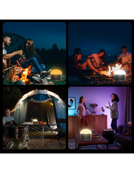 Linterna de Camping LED TOHETO 1000LM Recargable USB-C Impermeable Linterna de Camping LED TOHETO 1000LM Recargable USB-C Impermeable