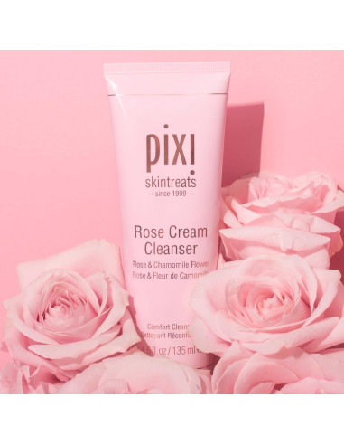 Limpiador Crema Rosa Pixi Beauty 135ml - Suave y Calmante