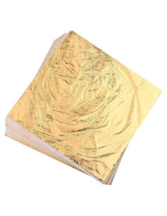 Hojas de Oro Imitación Homepal 100pcs 14x14cm Manualidades