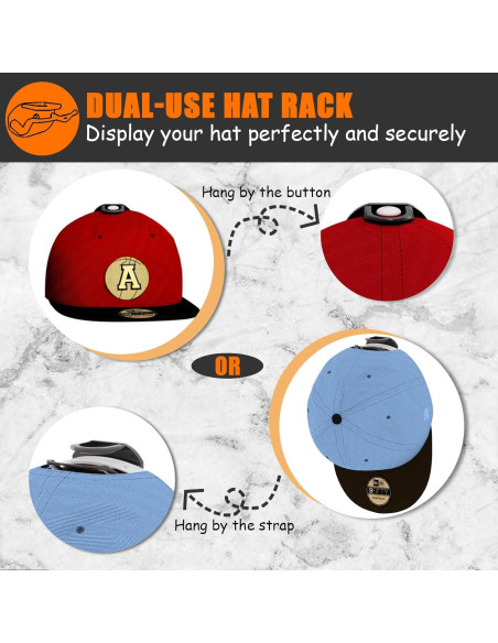 Ganchos Adhesivos para Sombreros Niunuerga - 24 Unidades, Negro Ganchos Adhesivos para Sombreros Niunuerga - 24 Unidades, Negro