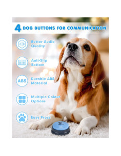 Set de 4 Botones de Comunicación para Perros Acools 2