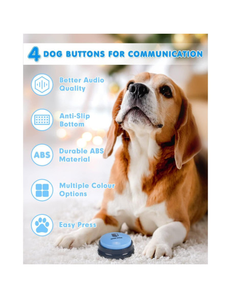 Set de 4 Botones de Comunicación para Perros Acools Set de 4 Botones de Comunicación para Perros Acools