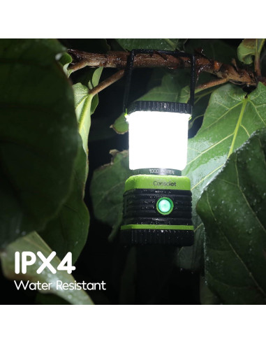 Linterna LED Recargable Consciot 1000 Lúmenes IPX4 Verde Claro