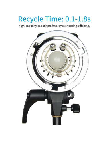 Flash Estroboscópico Godox MS300 300W Inalámbrico 2.4G