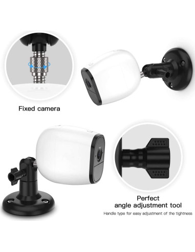 Soporte Ajustable Koroao para Pared Negro 2 Unidades Arlo eufy