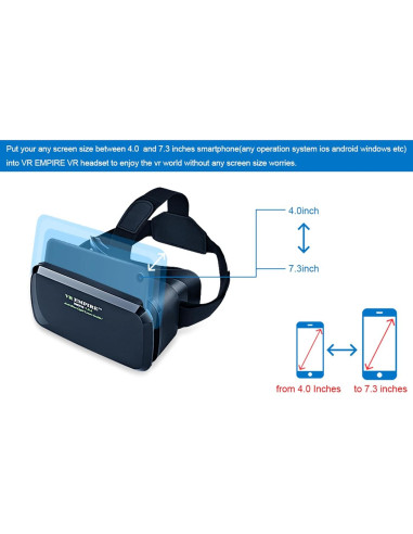 Auriculares VR FORTUNE GROUP B95 para teléfonos 4.7" a 7.3"